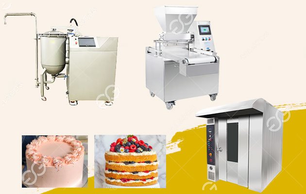 Línea de producción industrial de pasteles de cumpleaños