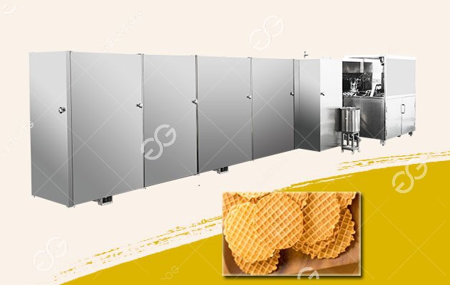 Línea de producción industrial de pizzelle