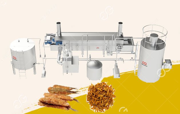 Máquina para freír pescado